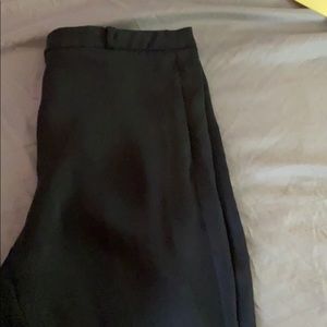 H&M black tapered trousers